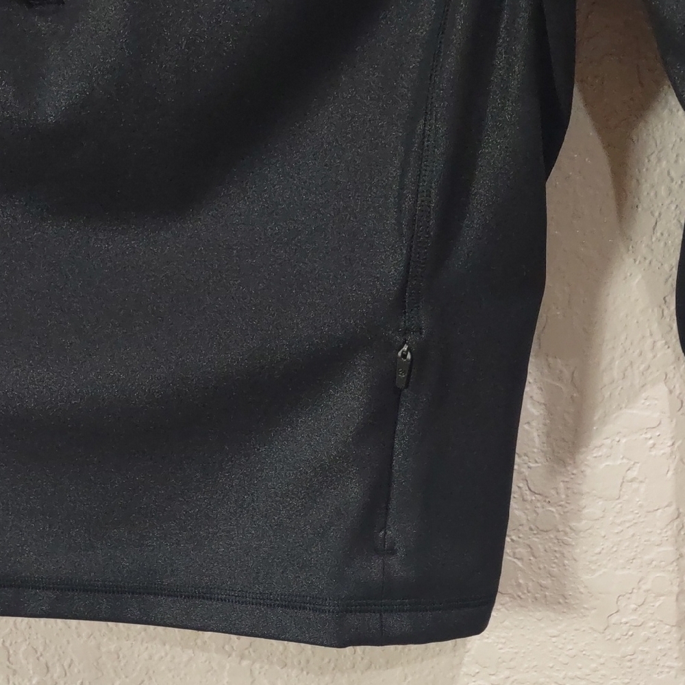 CRZ YOGA FAUX LEATHER Black Women's Long Sleeve Top - Picture 8 of 17